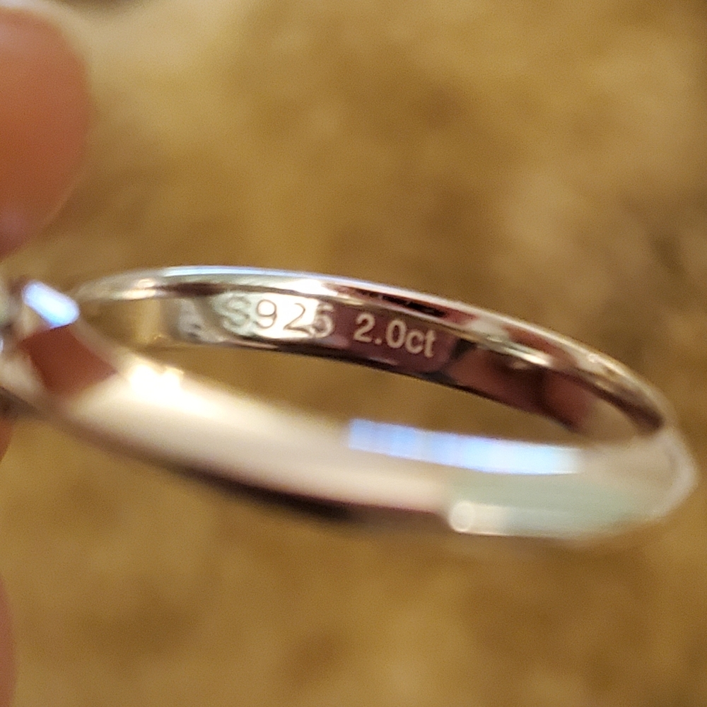 ‼TODAY ONLY‼2Ct  CERTIFIED Moissanite Ring - Picture 4 of 4